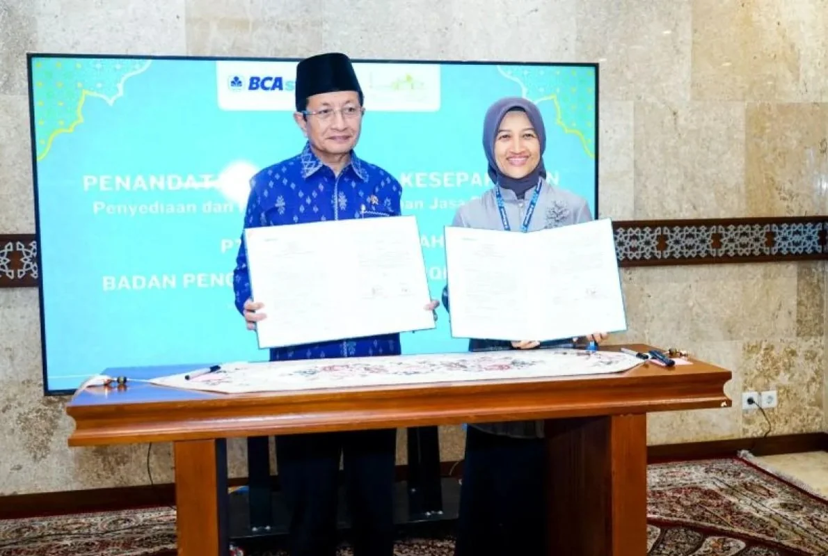 BCA Syariah menjalin kerja sama dengan Masjid Istiqlal untuk memperluas literasi keuangan syariah melalui program edukasi dan penguatan ekosistem ekonomi halal. (Foto: ANTARA)
