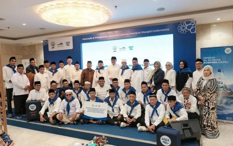 Sebanyak 26 marbut masjid diberangkatkan umrah melalui kolaborasi Masjid Istiqlal, DMI, dan Danone Indonesia sebagai apresiasi pengabdian. (Foto: Istimewa)