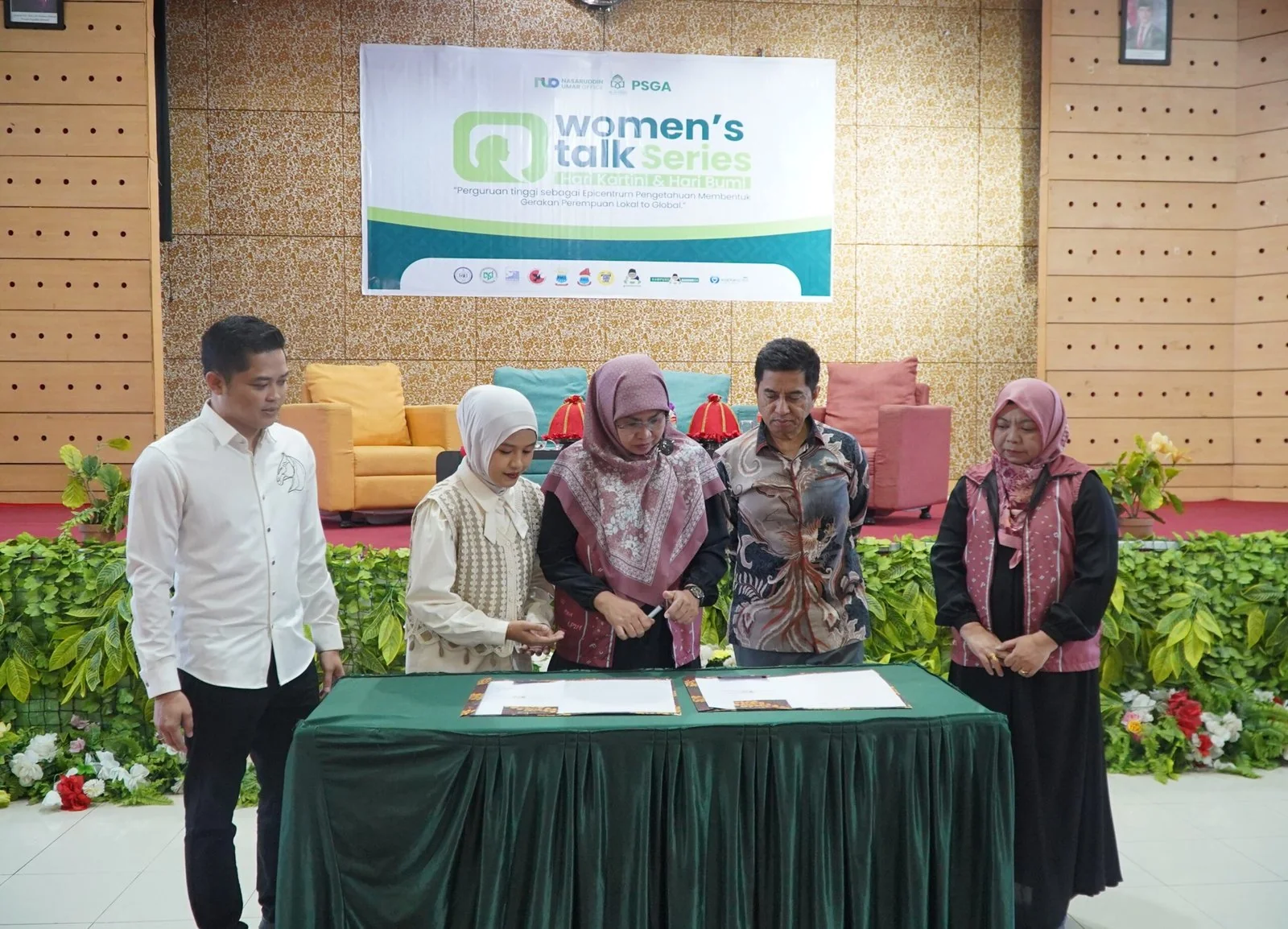 NUO dan PSGA UIN Alauddin Makassar gelar Women’s Talk Series, dorong gerakan perempuan dari kampus menuju level global dan bebas kekerasan seksual. (Foto: Dok NOU)