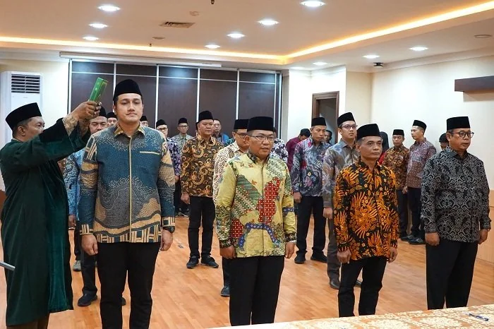 dilantiknya para pejabat badan badan haji dan umrah (int)