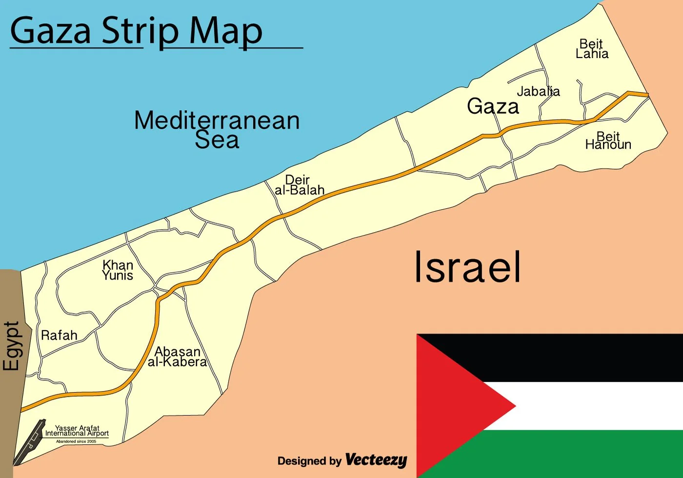 vector-gaza-strip-map