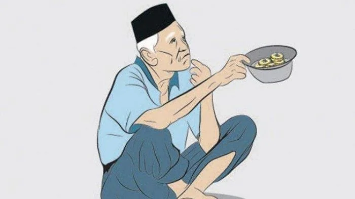 Ilustrasi Pengemis. (int)