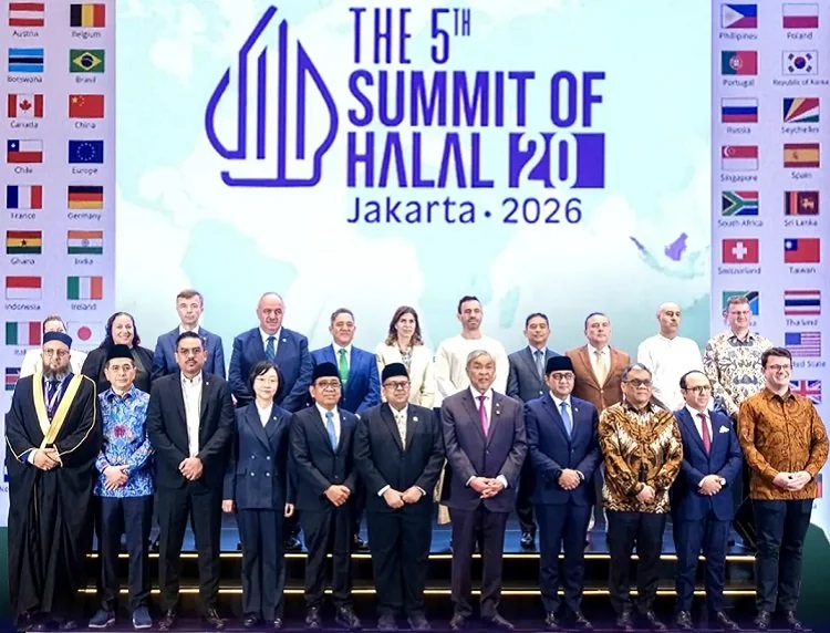 Acara The 5th Summit of Halal (H20) di Hotel Trans Jakarta, Cibubur, Jakarta Timur, 18-20 September 2026. (Foto: Instagram @ekraf)