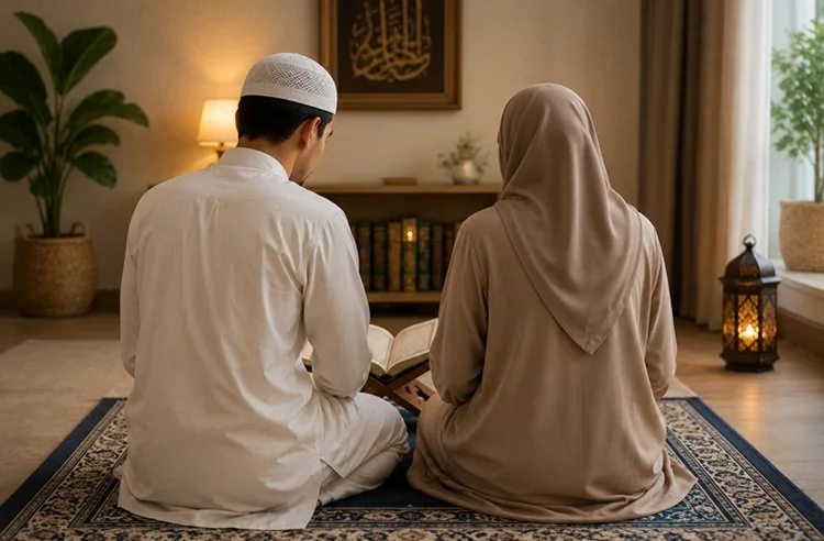 ILUSTRASI - Benarkah dosa istri ditanggung suami? Simak penjelasan Buya Yahya berdasarkan hadis Rasulullah SAW dan Surah An-Nisa ayat 34. (Foto: Chatgpt/Serambi Muslim)